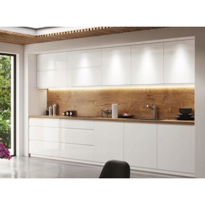 Virtuvės komplektas ASPEN-3 (Blizgus baltas/Baltas) (komplektuojamas)